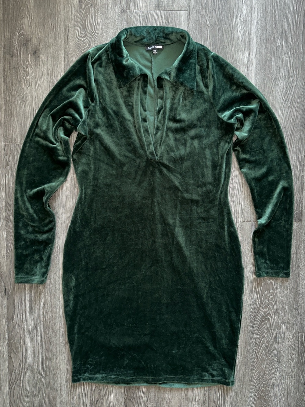 Try Again Velour Mini Dress